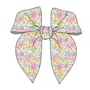 PRE-TIED SURGED EDGE BOW-Perfect Spring Floral