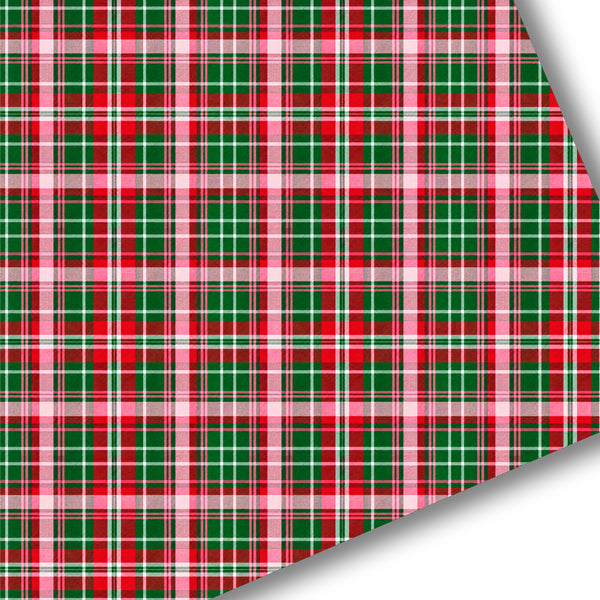 Merry & Bright Tartan Plaid Premium Faux Leather