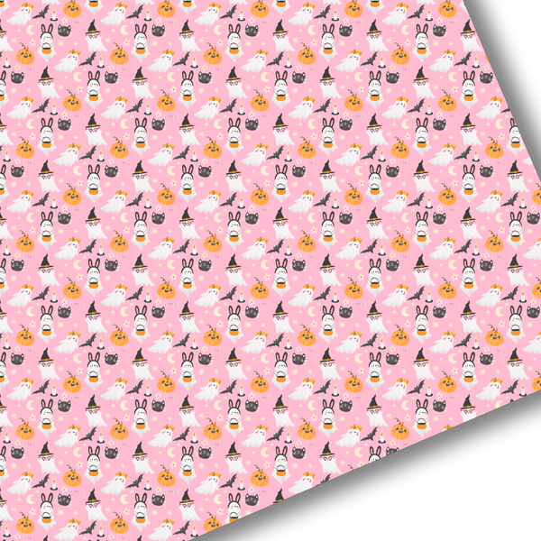 Pink Halloween Premium Faux Leather