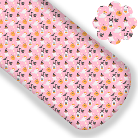 Pink Halloween Premium Faux Leather