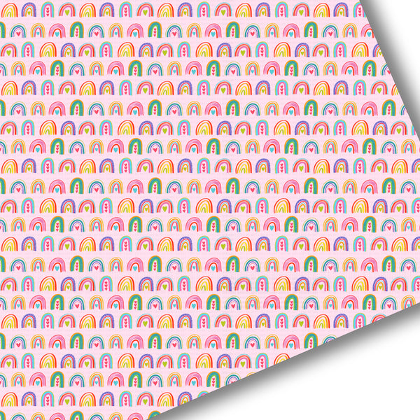 Pink Happy Heart Rainbow EXCLUSIVE Premium Faux Leather