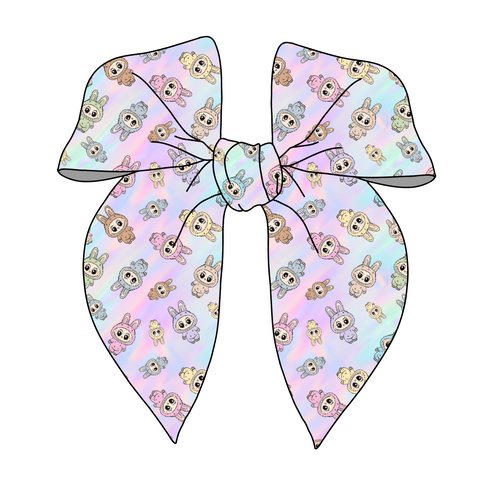 (PREORDER) PRE-TIED SURGED EDGE-Pastel Rainbow Labubu
