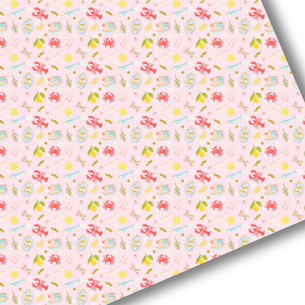 Pink Italian Summer Premium Faux Leather