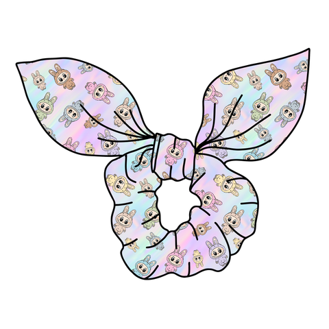 (PREORDER) SCRUNCHIE-Pastel Rainbow Labubu