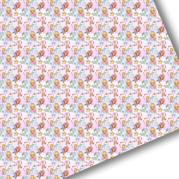 Pastel Super Galaxy Premium Faux Leather