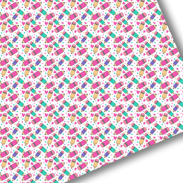 **READY TO SHIP!** Polkadot Pencils Premium Faux Leather