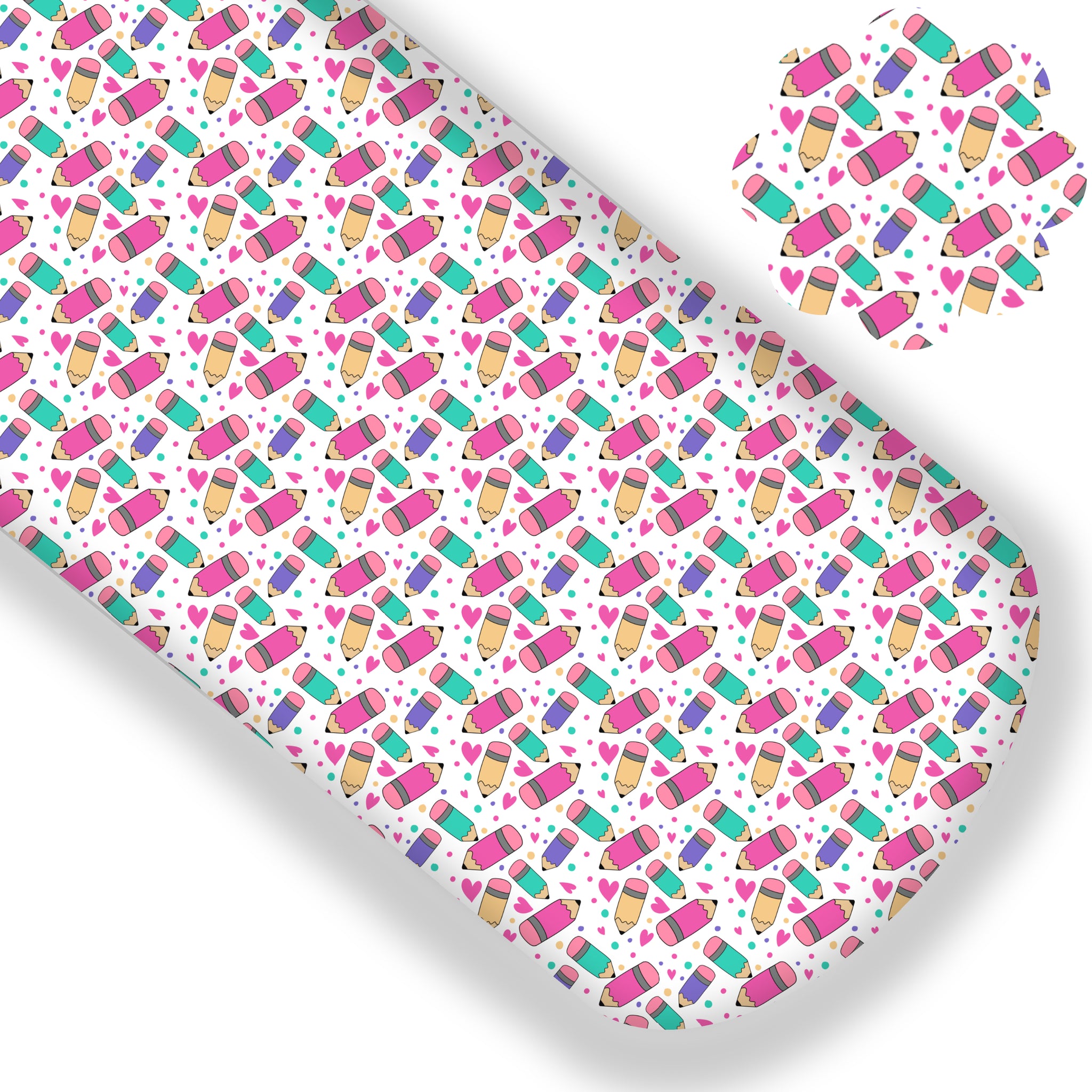 **READY TO SHIP!** Polkadot Pencils Premium Faux Leather