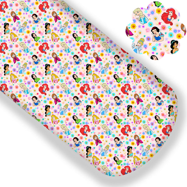 **READY TO SHIP!** Princesses Flower Stars Premium Faux Leather