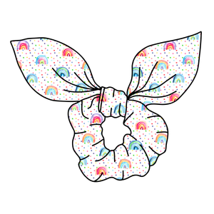 SCRUNCHIE-Polkadot Rainbow