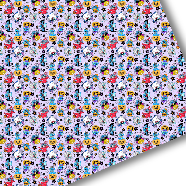 Halloween Stitch Premium Faux Leather