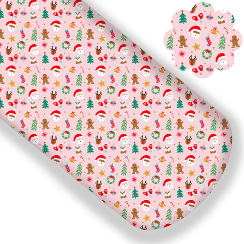 **READY TO SHIP!** Merry Christmas Santas Premium Faux Leather