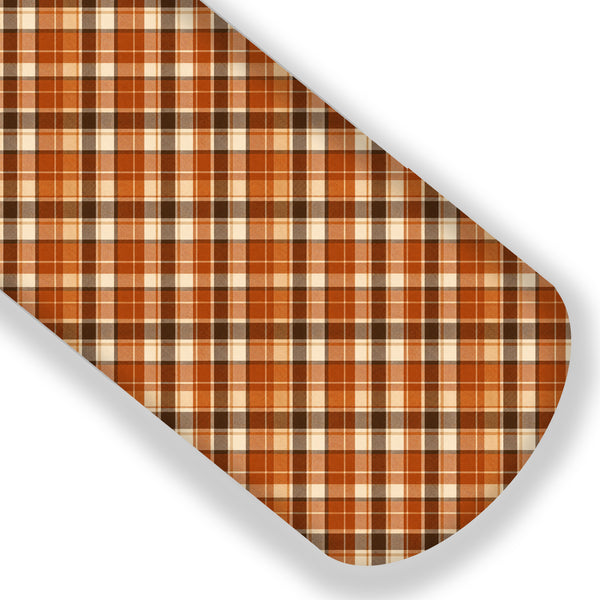 Pumpkin Spice Plaid Premium Faux Leather