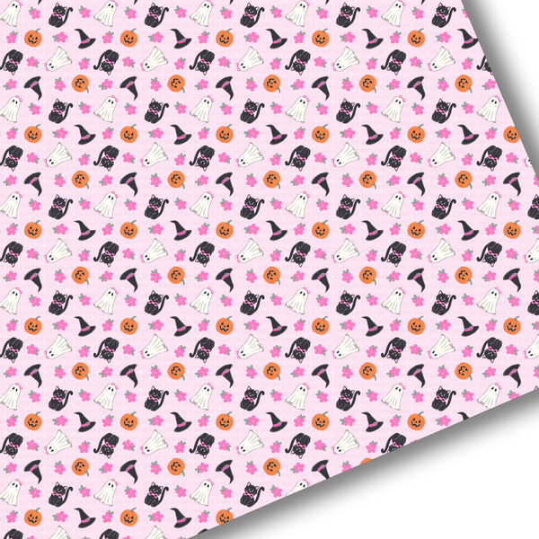 Pretty Spooky Pink Premium Faux Leather