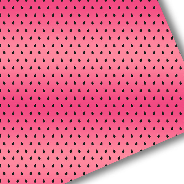 Pink Ombre Watermelon Seeds Premium Faux Leather