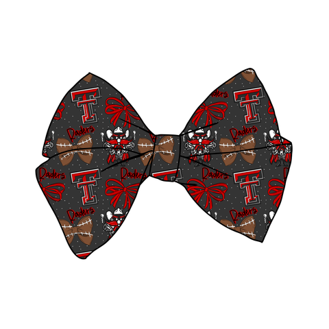 (PREORDER) PRE-TIED BOW-College Football-Texas Tech Red Raiders