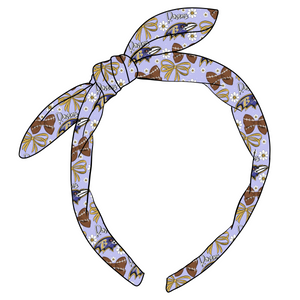 (PREORDER) KNOTTED BOW HEADBAND-NFL-Ravens