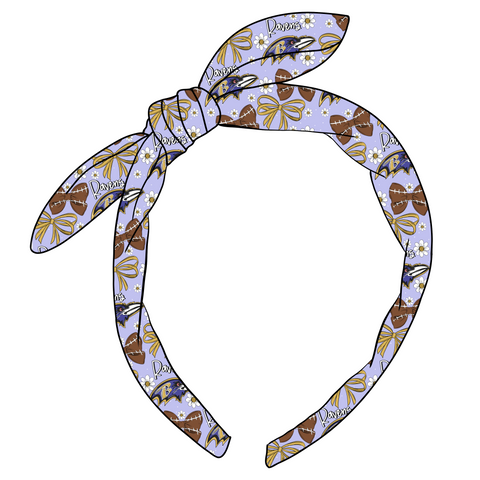 (PREORDER) KNOTTED BOW HEADBAND-NFL-Ravens