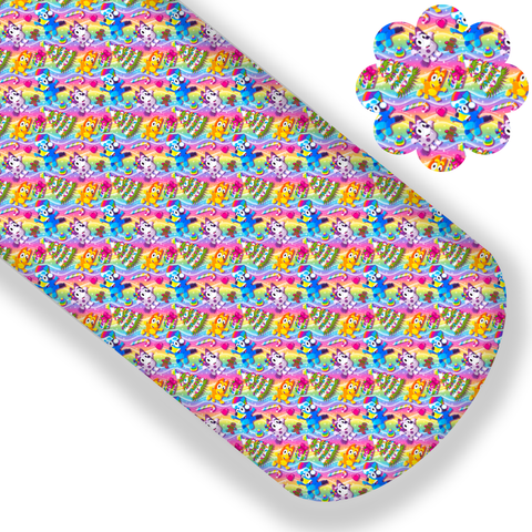 **READY TO SHIP!** Christmas Rainbow Pups Premium Faux Leather