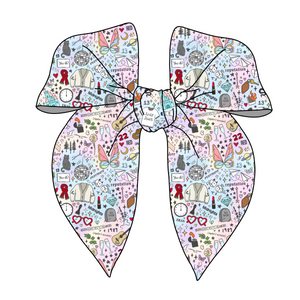 (PREORDER) PRE-TIED SURGED EDGE BOW-Rainbow Swiftie Eras
