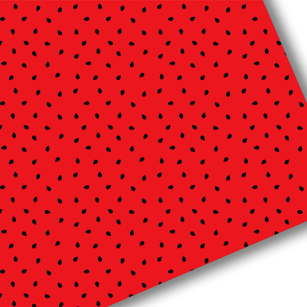 Red Watermelon Seeds Premium Faux Leather