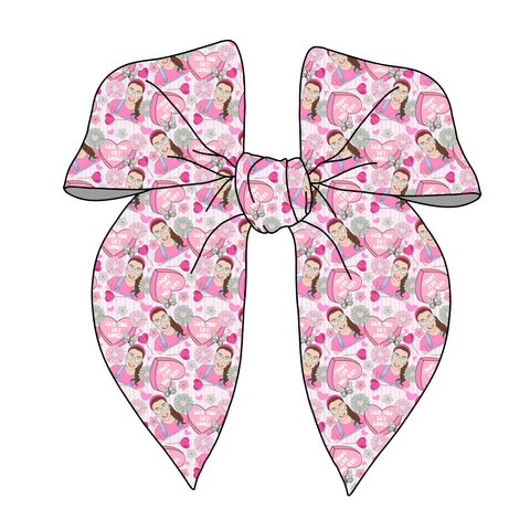 (PREORDER) PRE-TIED SURGED EDGE BOW-Can You Say Love?-Ms. Rachel