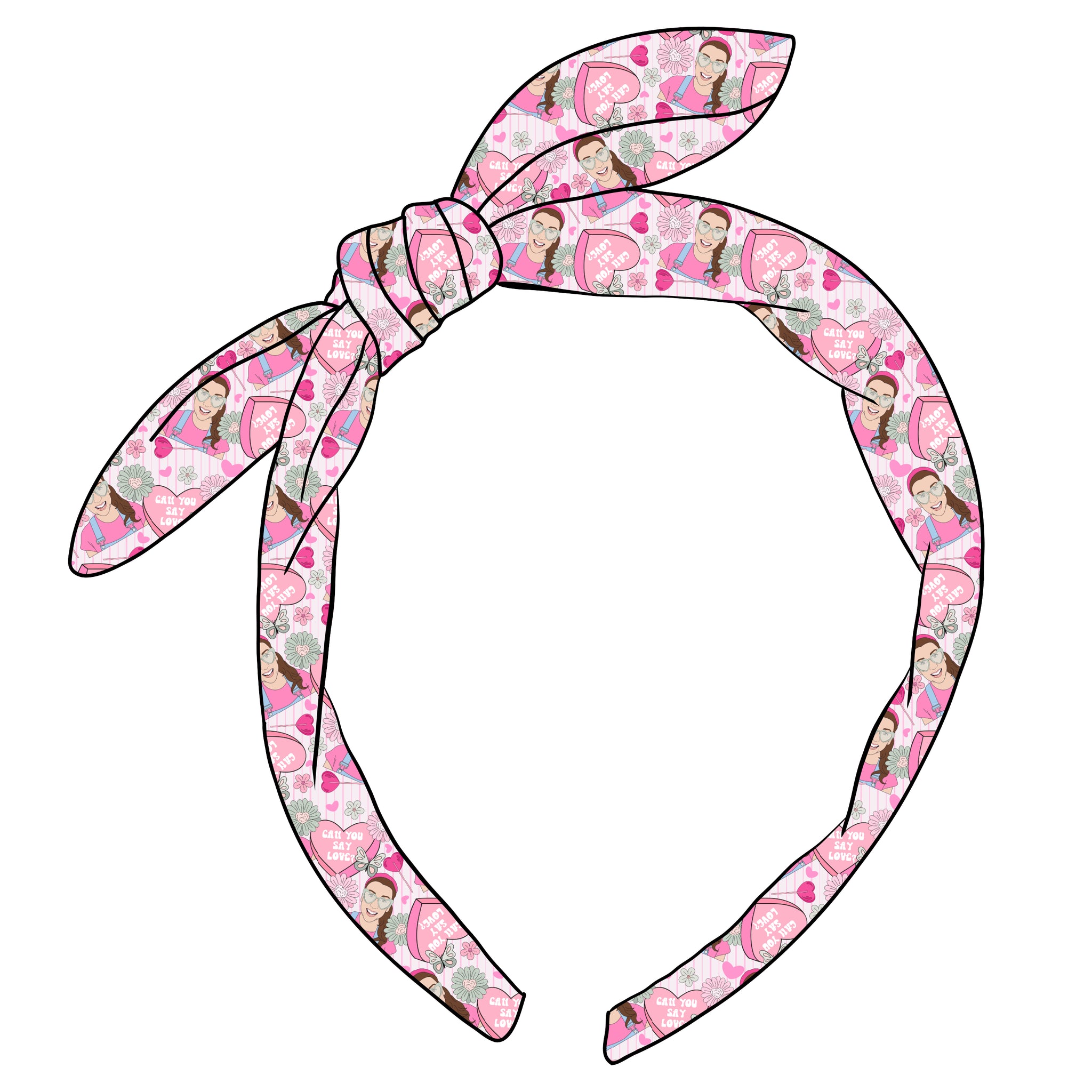 (PREORDER) KNOTTED BOW HEADBAND-Can You Say Love?-Ms. Rachel