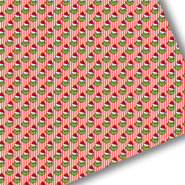 Striped Green Guy Premium Faux Leather