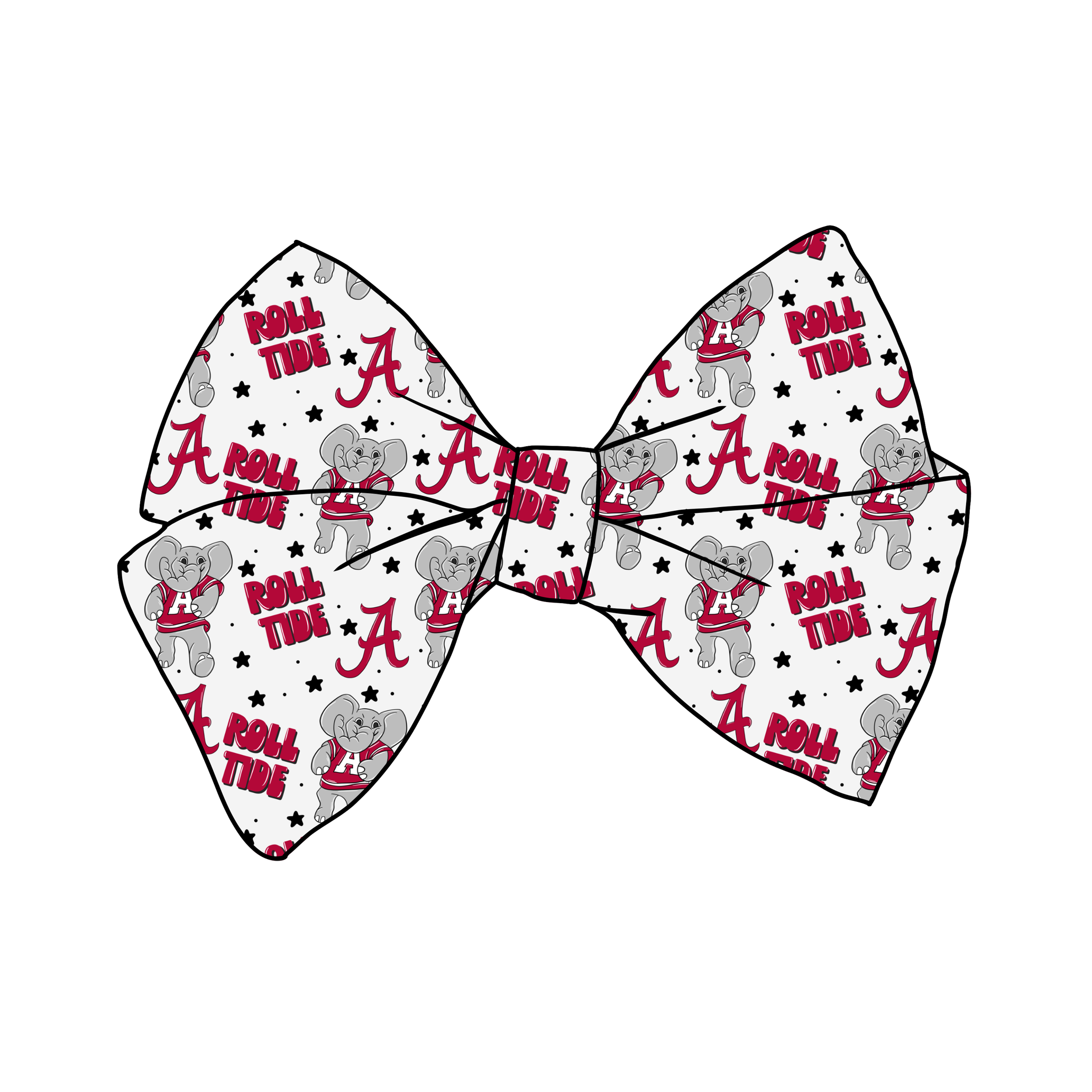 (PREORDER) PRE-TIED BOW-College Football-Alabama Roll Tide