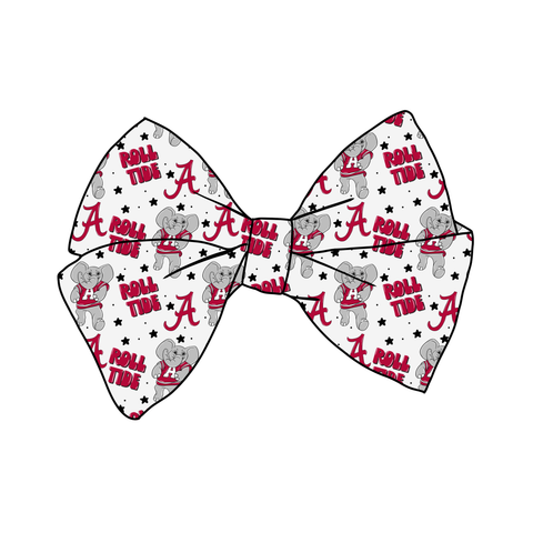 (PREORDER) PRE-TIED BOW-College Football-Alabama Roll Tide