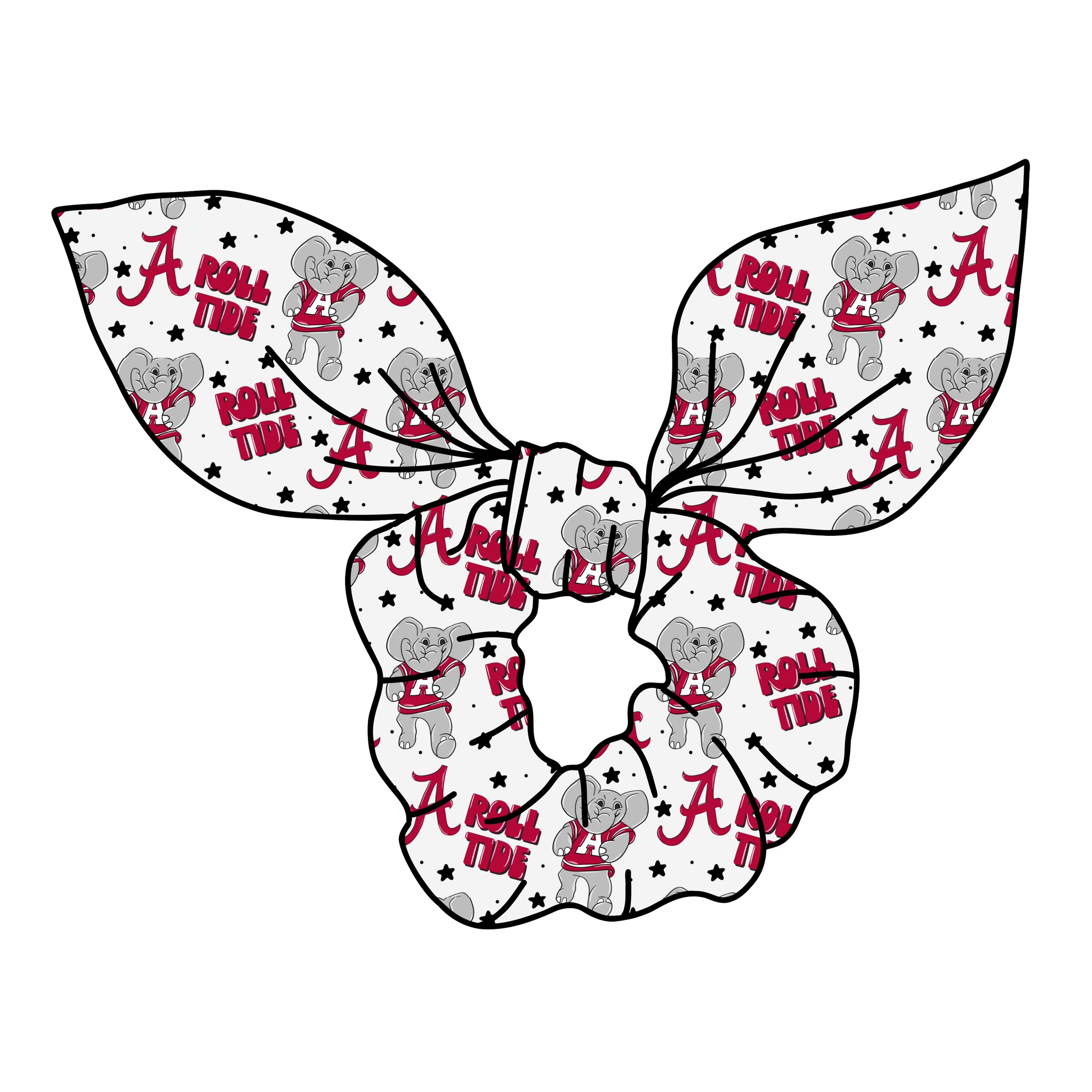 (PREORDER) SCRUNCHIE-College Football-Alabama Roll Tide