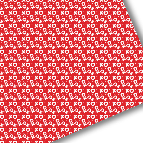 Red XO Premium Faux Leather