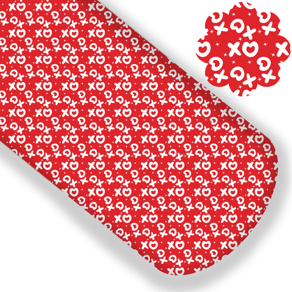 Red XO Premium Faux Leather