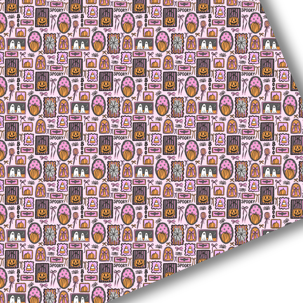 **READY TO SHIP!** Spooky Halloween Frames Premium Faux Leather