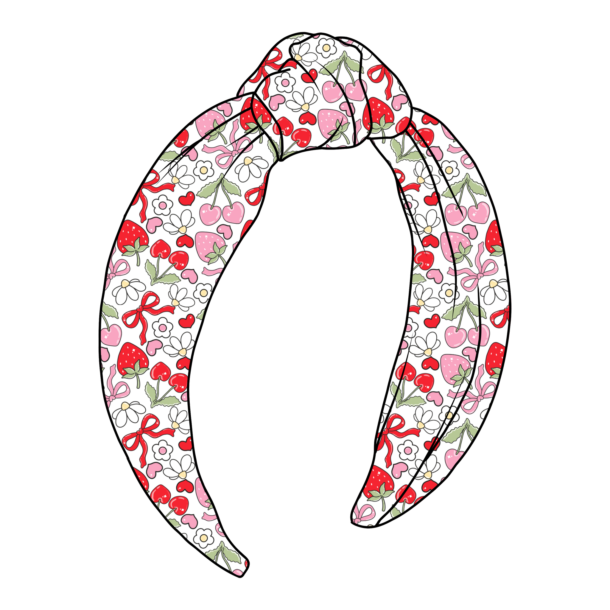 (PREORDER) TOP KNOT HEADBAND-Sweet Coquette