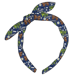 (PREORDER) KNOTTED BOW HEADBAND-NFL-Seahawks