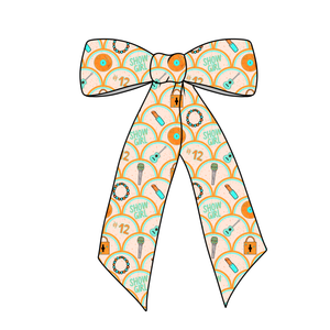 (PREORDER) PRE-TIED LONG TAILS BOW-ShowGirl Records Orange