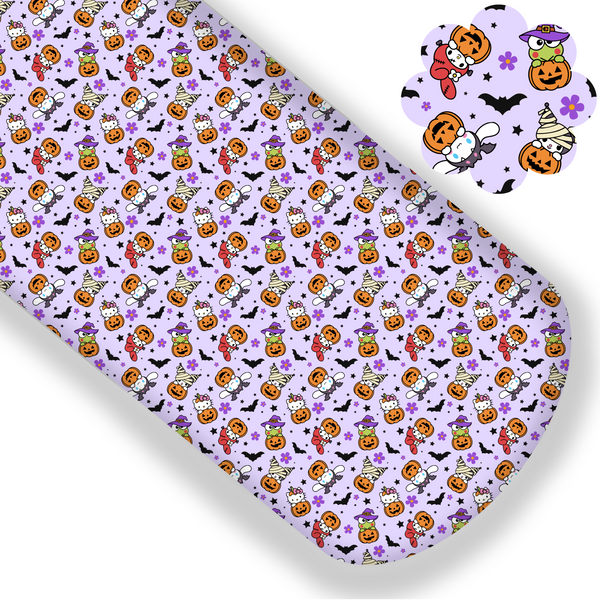 Halloween Kitty & Friends Premium Faux Leather