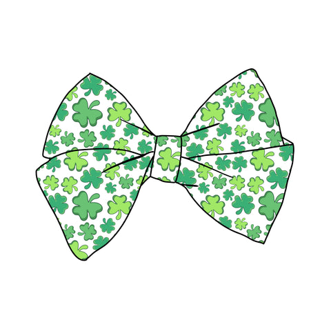 PRE-TIED BOW-Shamrocks