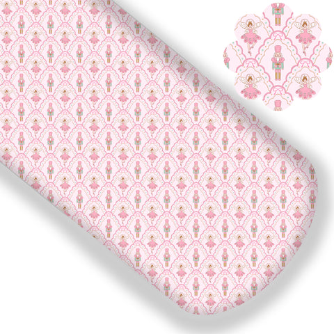 Pink Scalloped Nutcracker Premium Faux Leather