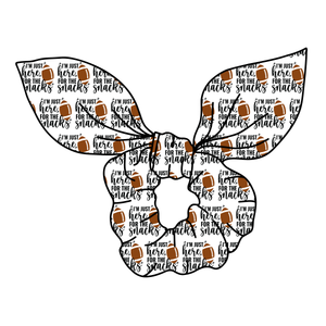 (PREORDER) SCRUNCHIE-"I'm Just Here For The Snacks"