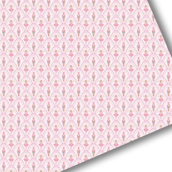 Pink Scalloped Nutcracker Premium Faux Leather