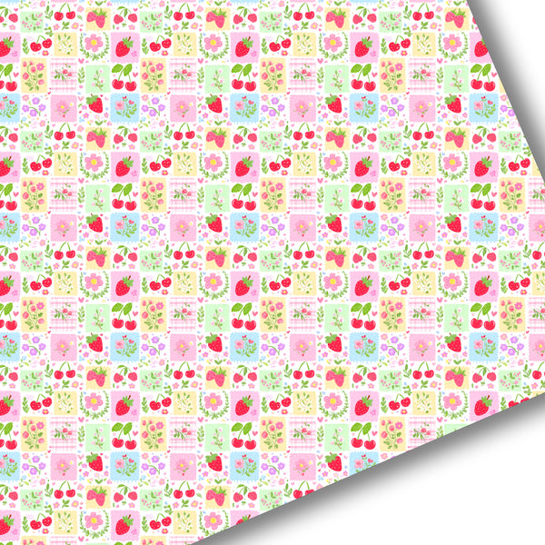 Berry Sweet Patch Premium Faux Leather