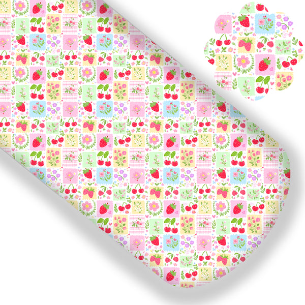 Berry Sweet Patch Premium Faux Leather