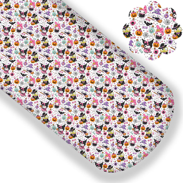 Spooky Cute Kitty Friends Premium Faux Leather