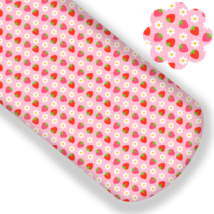 **READY TO SHIP!** Sweet Strawberry Floral Premium Faux Leather