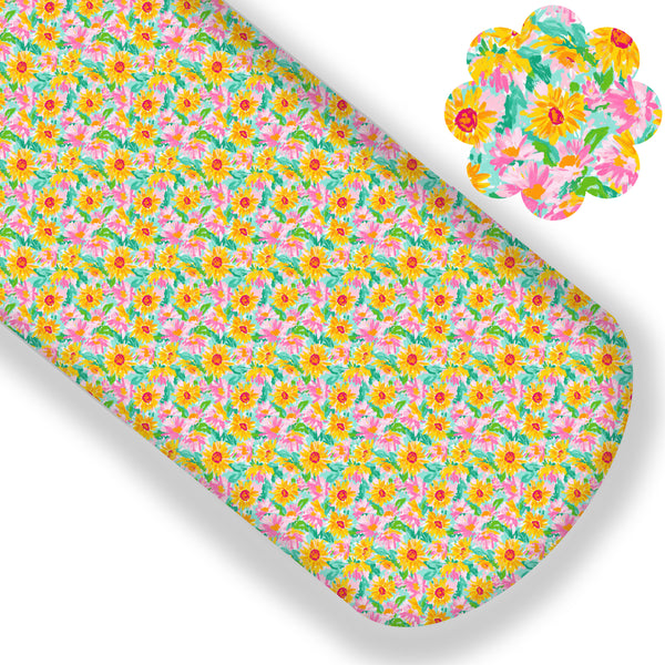 Summer Sunflower Premium Faux Leather