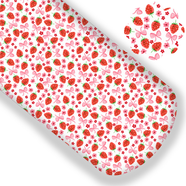 **READY TO SHIP!** Sweet Strawberry Coquette Premium Faux Leather