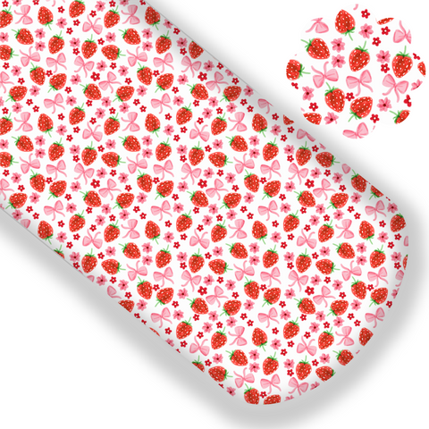 **READY TO SHIP!** Sweet Strawberry Coquette Premium Faux Leather