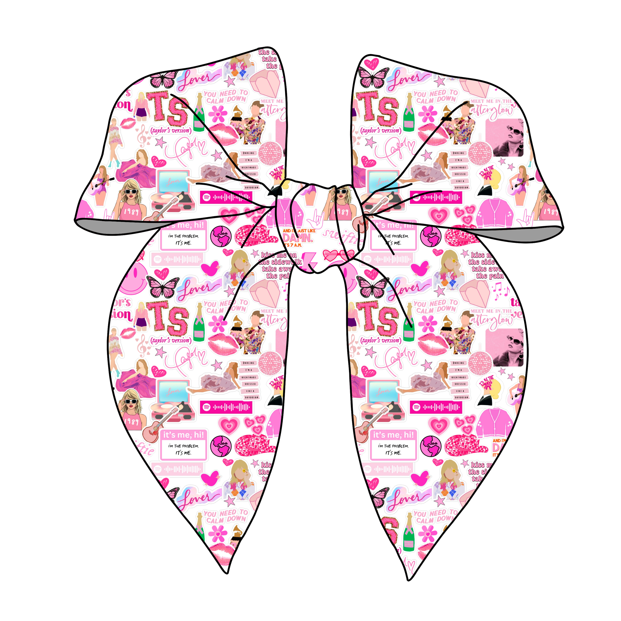 (PREORDER) PRE-TIED SURGED EDGE BOW-T.S. Collage