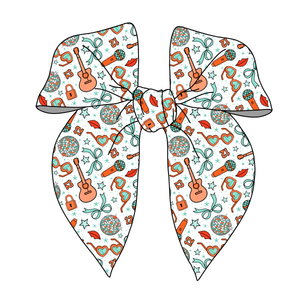 (PREORDER) PRE-TIED SURGED EDGE BOW-ShowGirl (White)